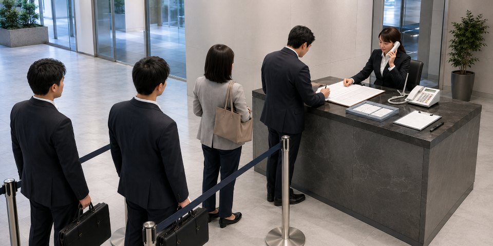 従来の受付運用イメージ